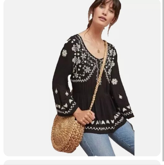 Meadow Rue By Anthropologie Gardiner top size S - Picture 7 of 8